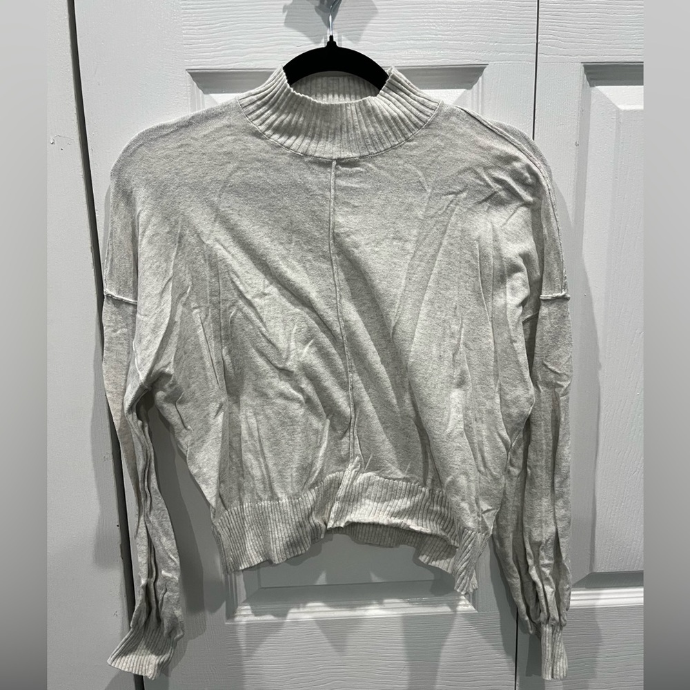 COTTON ON off white mock neck sweater